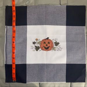 Home made cross-stitching.